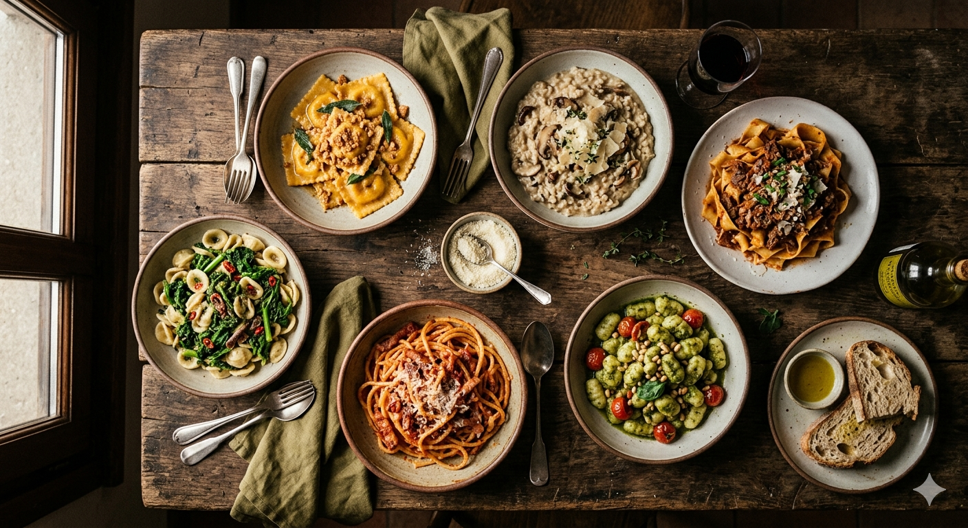 Seasonal pasta spread