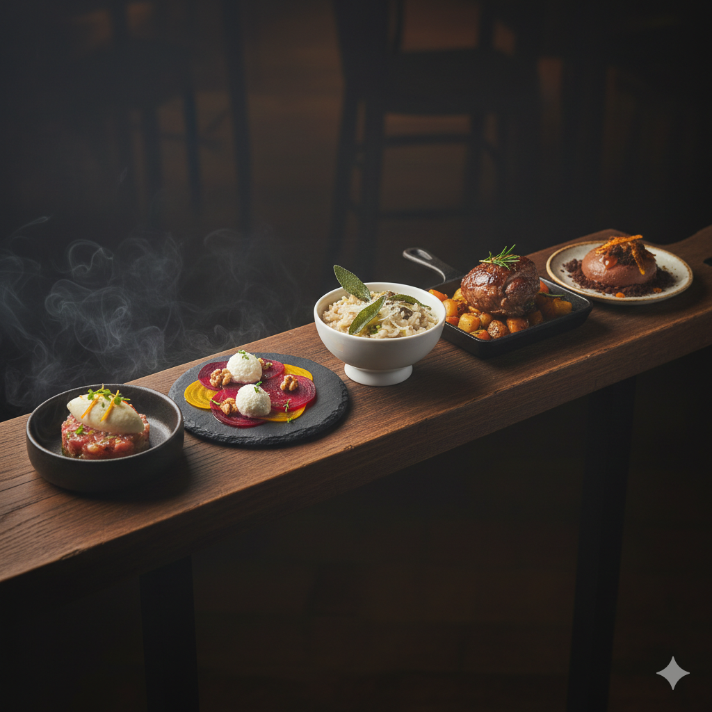 Dishes on the pass