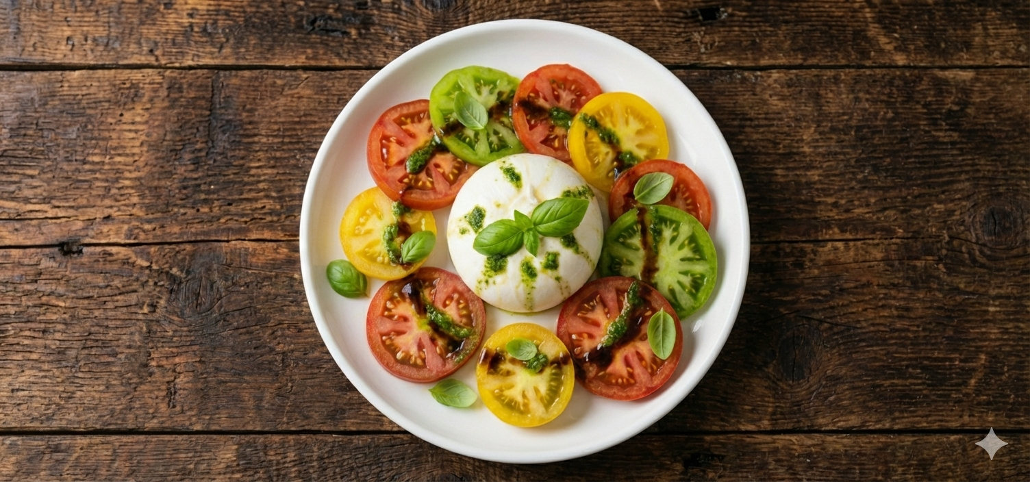 Burrata & Heirloom Tomatoes